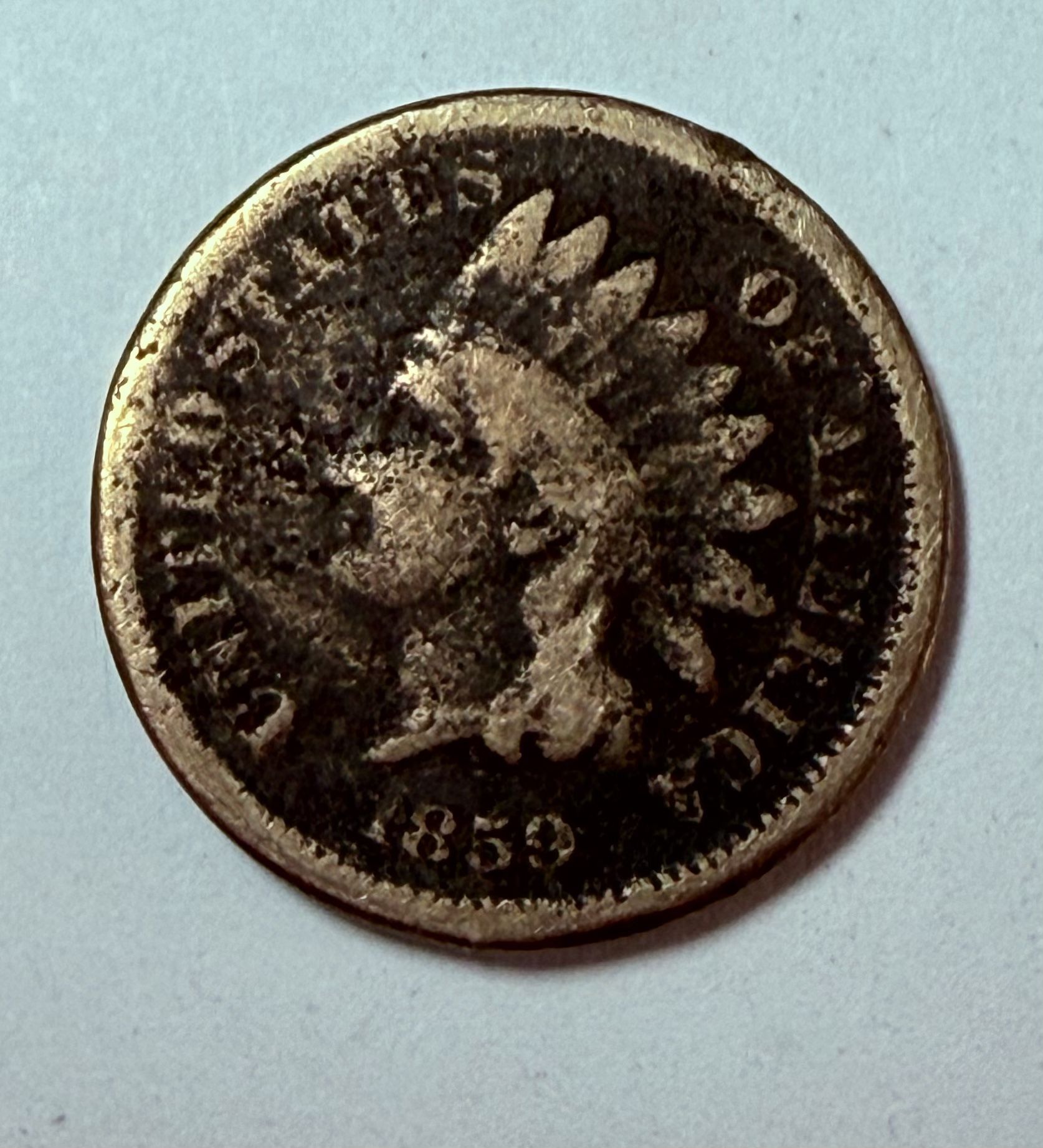 US Indian Head Penny - 167 Years Old