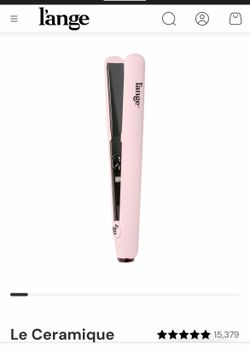 L’ange Le Ceramique Ceramic 1-Pass Flat Iron New In Sealed Box Blush Straightener Pink $59