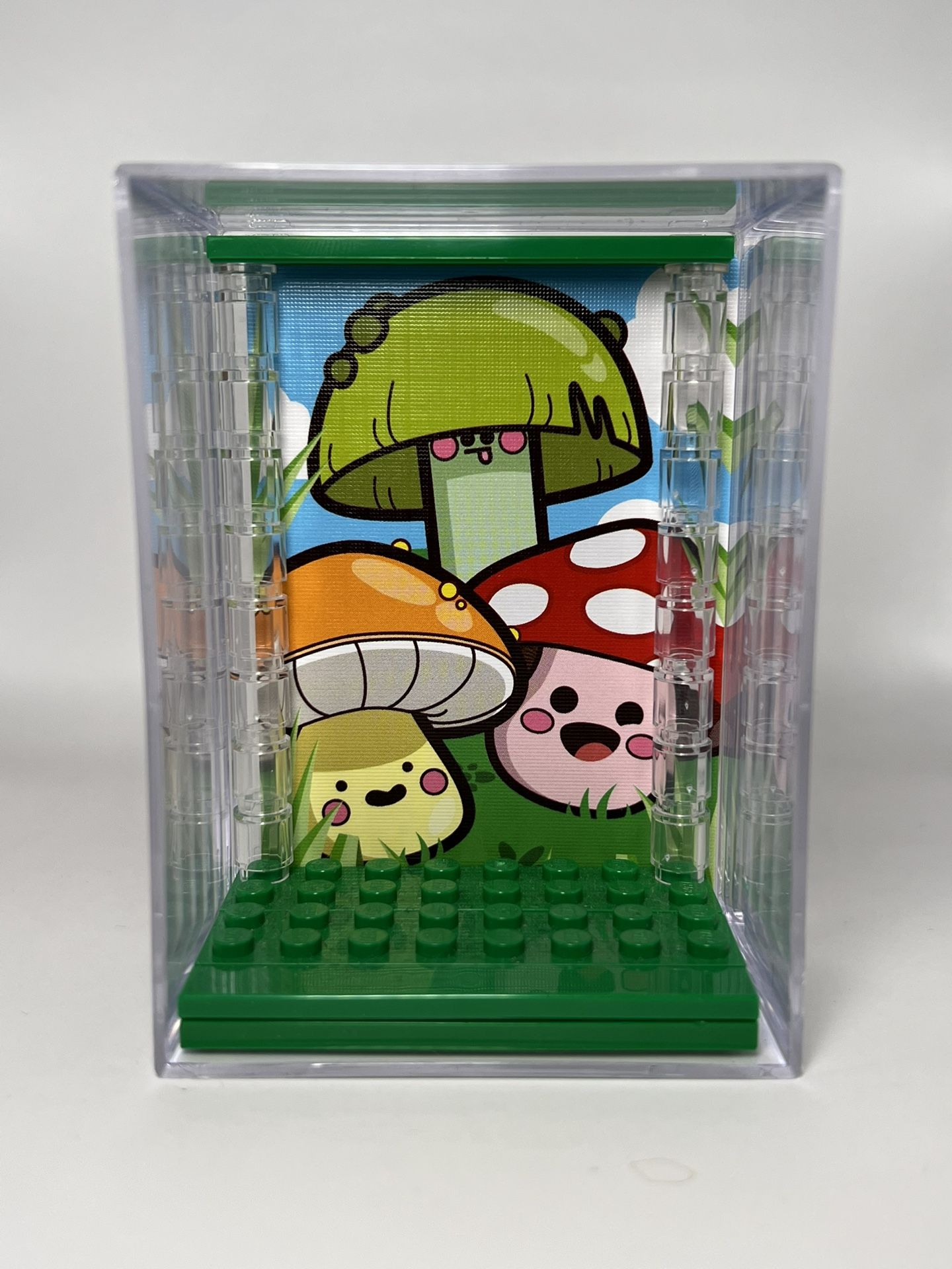 Collectible Force Pack Minifigure Display Case For Lego Mushrooms