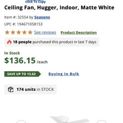 Celling Fan.   Brand New!!