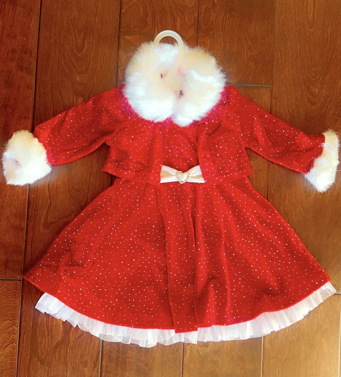 18 Months Christmas Dress And Petticoat