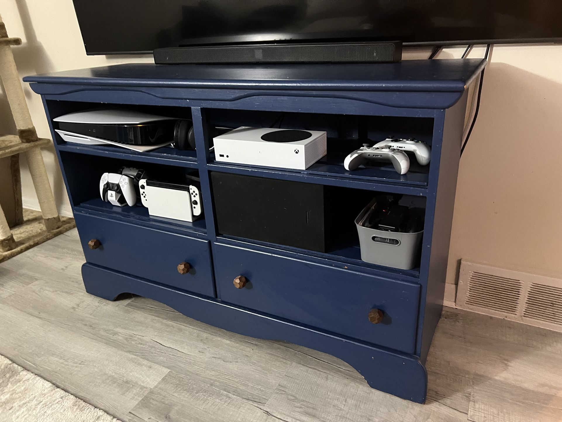 Tv Stand Blue 