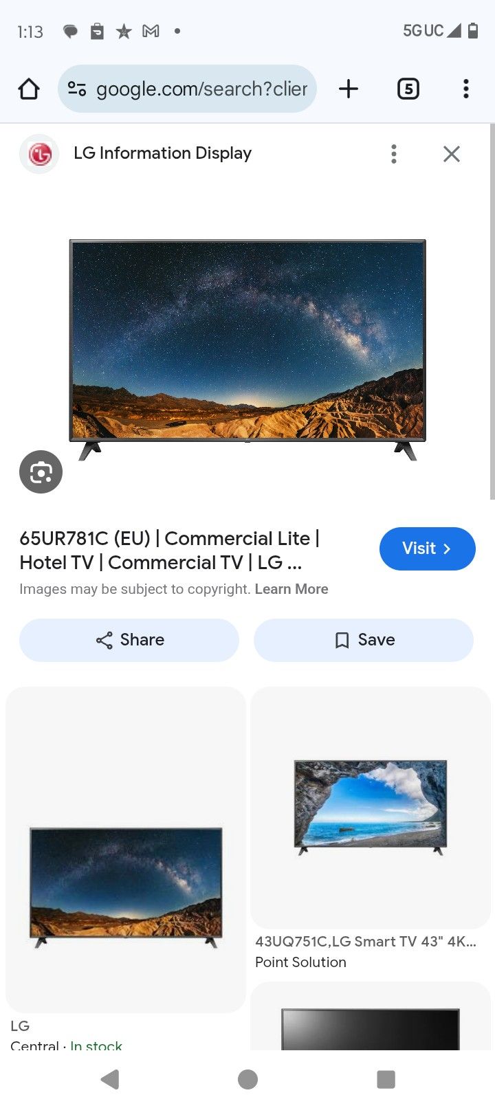 LG 65inch