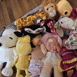 Collectible Vintage Dolls Toys Plush Kids Disney Cabbage Patch Kids