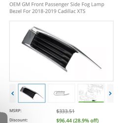 Front Passenger Side Fog Lamp Bezel - GM ((contact info removed)5)