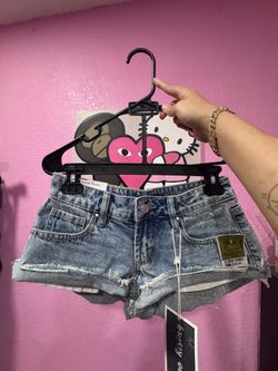 Low Rise Mini Shorts