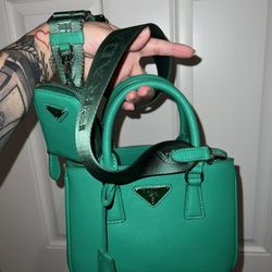 Mini Prada Galleria Bag in Saffiano Leather