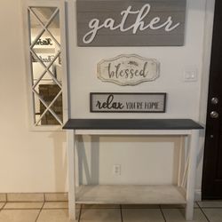 Wall Decor Table