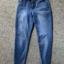 Dark blue denim jeans size 8