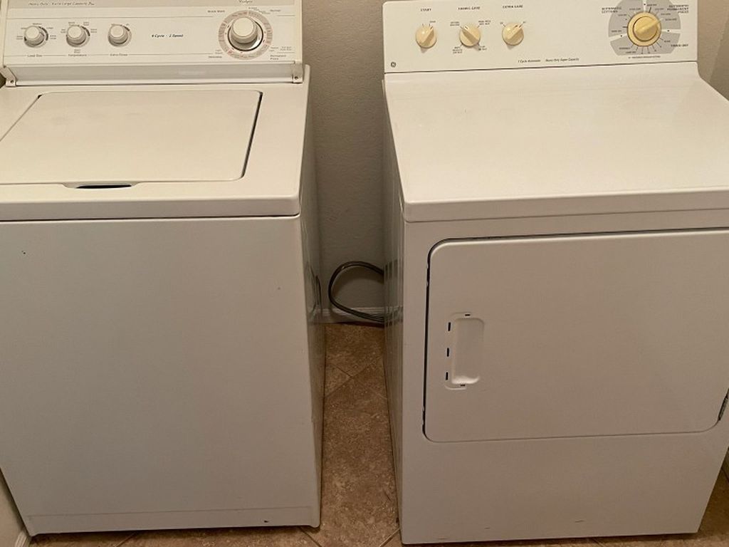 Electric Washing Machine And Dryer Set