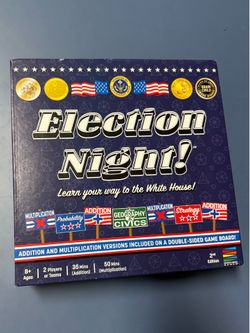 Election Night! A Super Fun Way to Learn Essential Math, Geography and Civics While Strategizing Your Way to The White House. A home learning home run