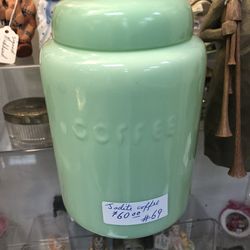 JADITE COFFEE CANISTER AVAIL 6/16