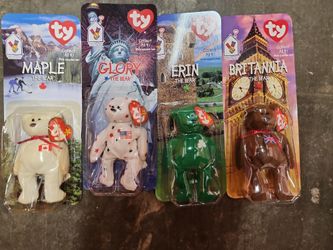 Set Of 4 McDonald's Exclusive BEANIE BABY BEARS