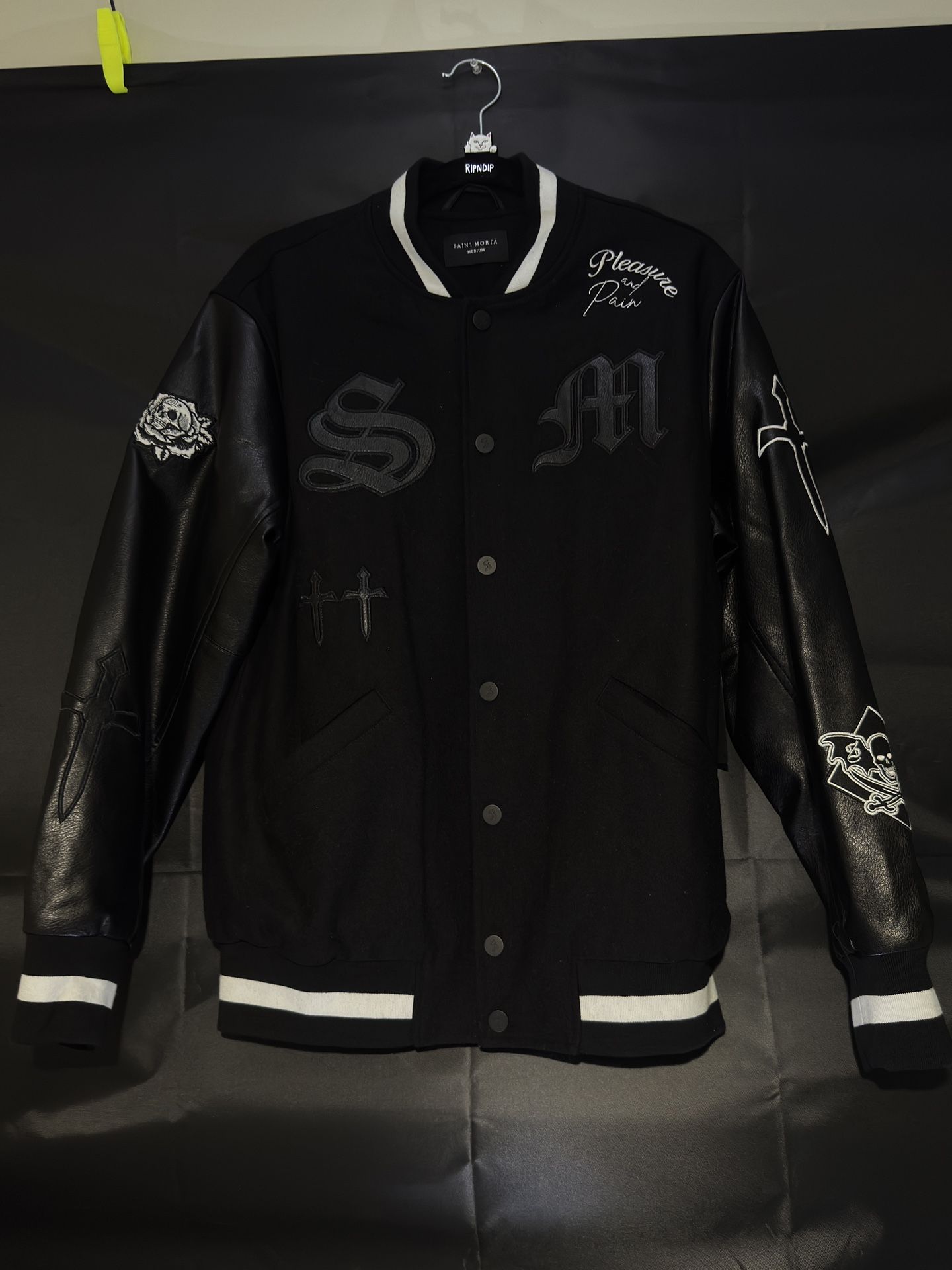 Saint Morta Graveyard Varsity – Black – Size M – BNWT – (DM Offer)