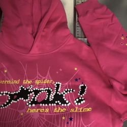 Pink P*nk Sp5der Hoodie