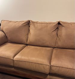 Sectional Couch, Dining Room Table with Chairs and 2 Bookcases