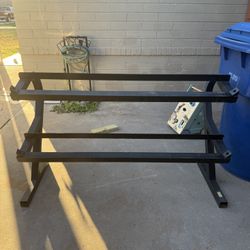 Heavy-Duty 2-Tier Storage Rack / Weight Rack