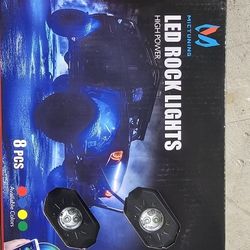 4 Sets Of 8 Pods Lights. MICTUNING 2nd-Gen RGB LED Rock Lights with Bluetooth Controller, Timing Function, Music Mode - Multicolor Neon LED Light Kit