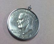 Dollar coin pendant