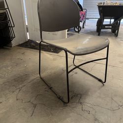 Plastic Chair W/Metal Frame