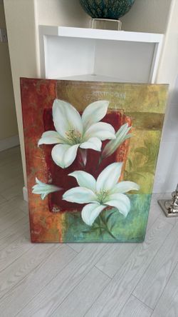 Water Lilies frame- W 28 1/2 inches- L 40 inches