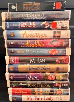 Lot of 12 Vintage VHS Tapes BRAND NEW FACTORY SEALED - Disney Black Diamond, Classics & More