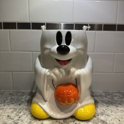 Disney Parks Happy Halloween Mickey Mouse Ghost Vintage Trick-or-Treat Bucket 