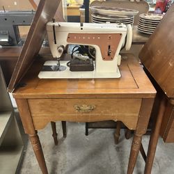 Singer Sewing Machine Cabinet and Machine