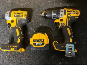 Dewalt Drill and inpact Brushless XR 20Volt with measure Tape brand new