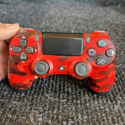 Sony PS4 PlayStation 4 Controller Remote Red Camo Authentic 