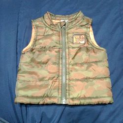 Heathtex Jacket Baby 3-6 Months. Puffer Vest Camo Truck Crew Outdoors.
