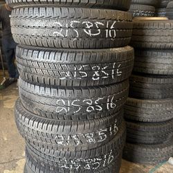215/85/16 Tires 10 Ply 80$ @ Tire Mount And Balance 