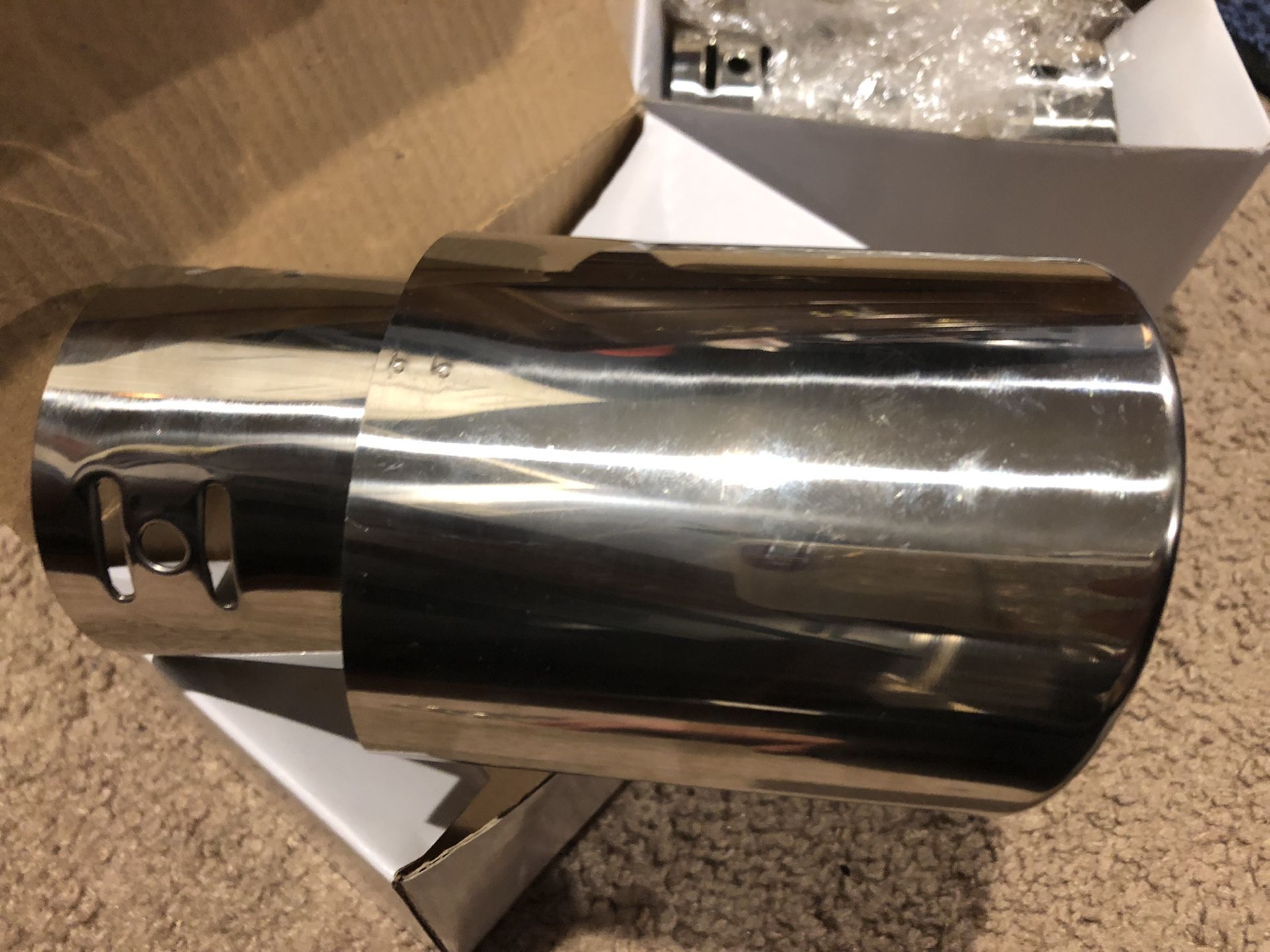 2 Chrome Exhaust tips new
