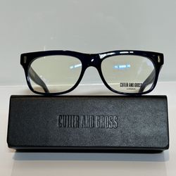New Cutler & Gross 1362 Crystal Blue Acetate Men’s Eyeglasses 58mm