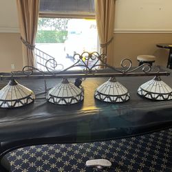Tiffany Pool Table Lights/Chandelier