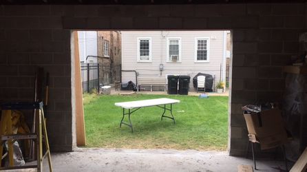 Patio garage door