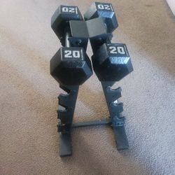 Dumbells And Dumbell Stand