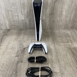 PlayStation 5 Slim Digital Console w/ Controller & Cords
