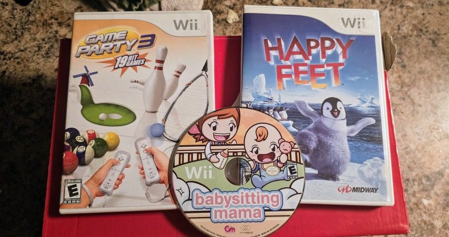 3 Wii Games Tested 32st & Greenway 