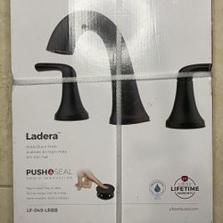 Pfister LF049LRBB Ladera 8" Widespread 2-Handle Bathroom Faucet, Matte Black NEW, NEVER BEEN INSTALLED RETAIL: $186+TAX