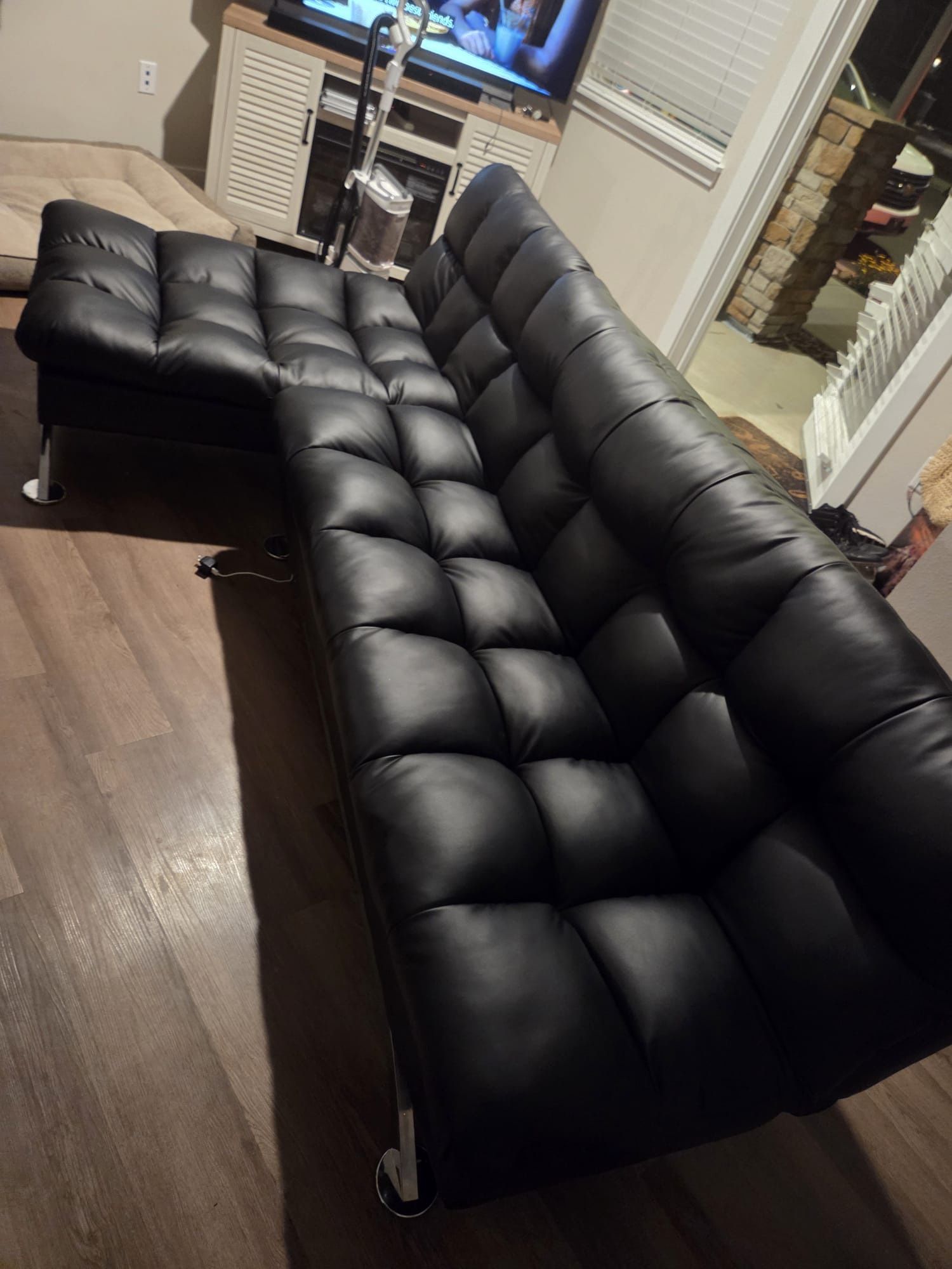 Leather Sofa Bed