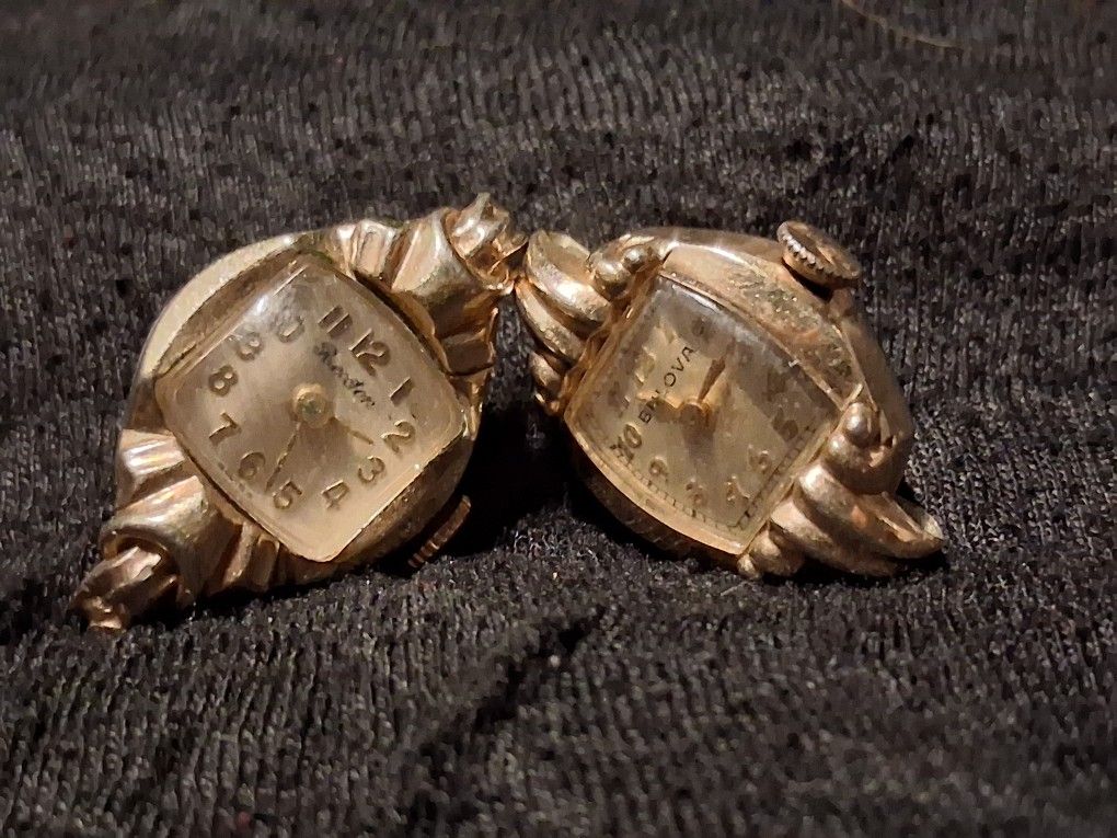 Watch Earrings Vintage
