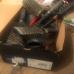 Hair Brushes Of Every Kind — 13 Box Full!  