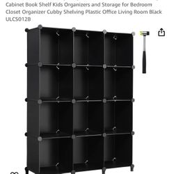 ANWBROAD Cube Storage Organizer 12-Cube DIY Closet Storage Cabinet 