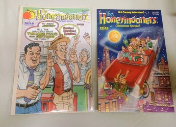 Vintage Honeymooners Comic Books Christmas Special Number #1 And Two Triad 1990s