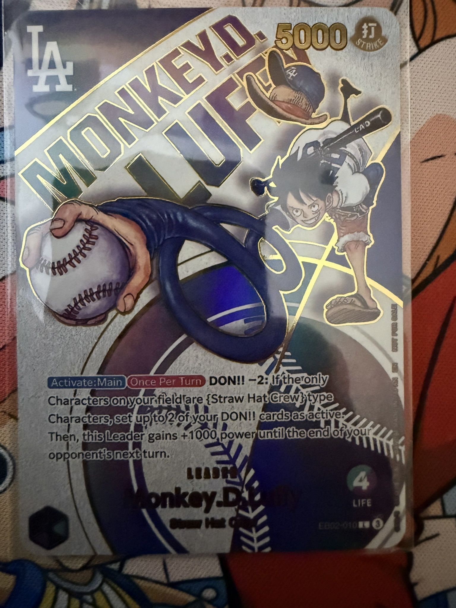 Luffy Dodgers Promotional Card (NM)