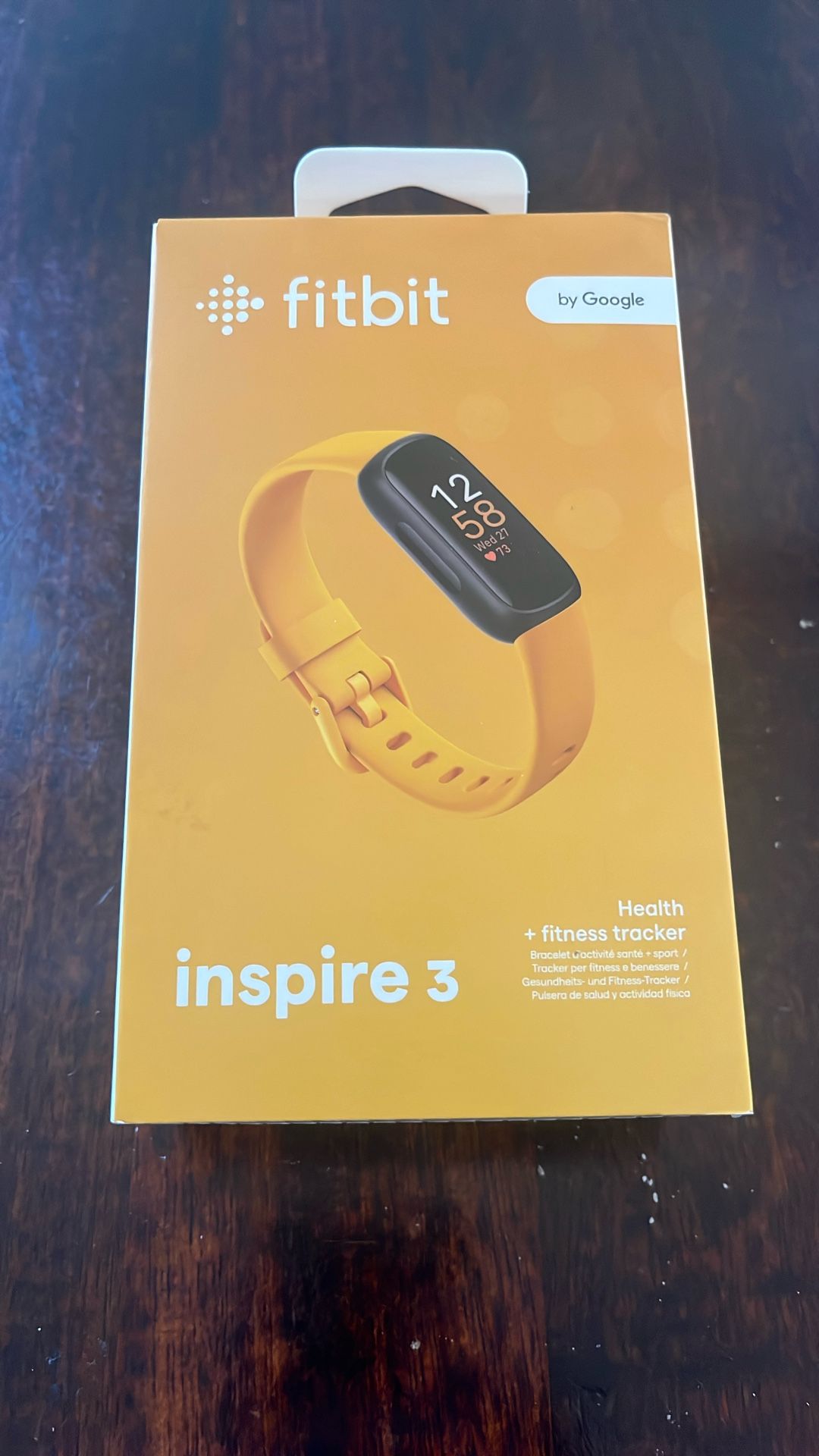 Fitbit Inspire 3 (Black case & Morning Glow band)