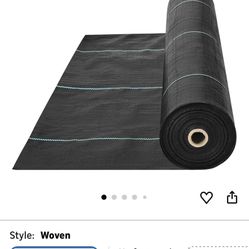 VEVOR Driveway Fabric, Heavy Duty 6x300ft 3oz Woven Landscape Fabric, Garden Weed Barrier Fabric, Weed Control Fabric, Geotextile Fabric for Landscapi