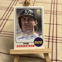 Tyler Soderstrom Rookie Auto As