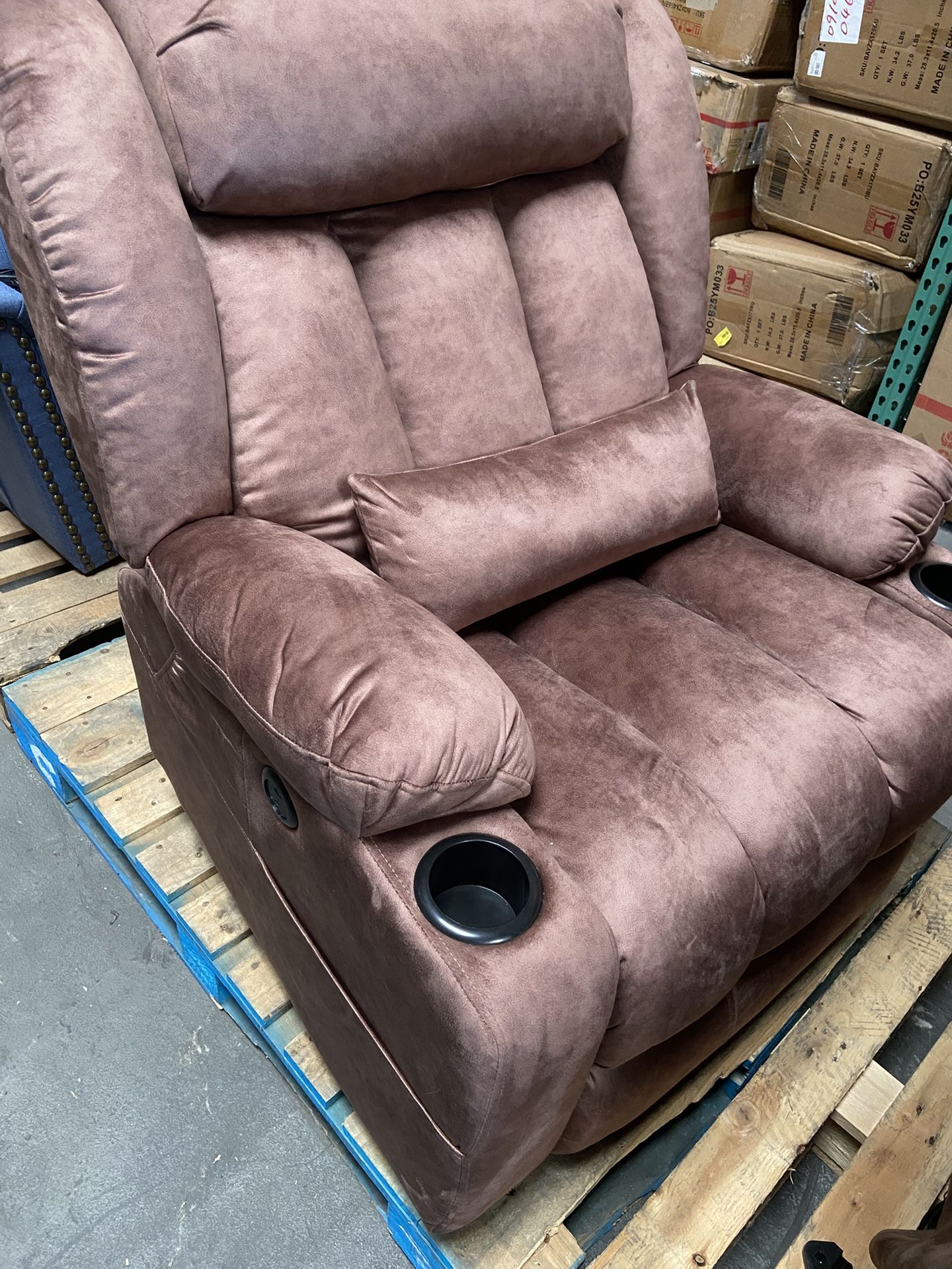 Large Dual Motor Power Lift Recliner Chair with Extended Footrest, Oversized Lay Flat Sleeper Electric Recliner W/Heat & Massage, Lumbar Pill